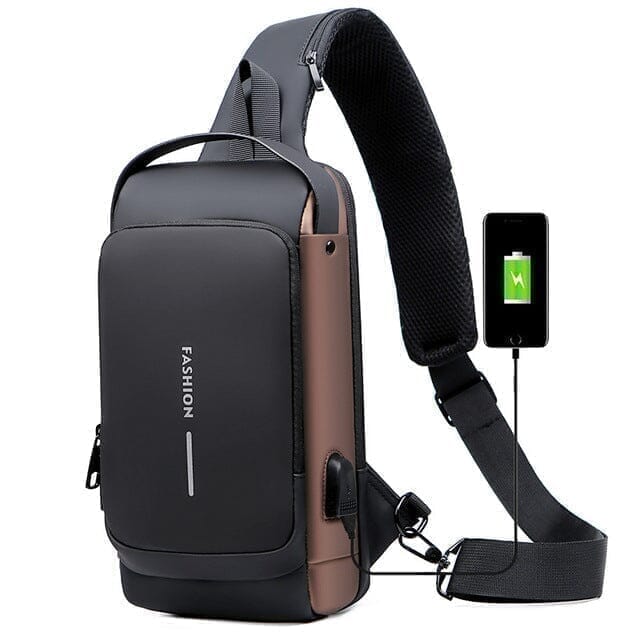 003 - Bolsa Slim Bag™ - Mochila Anti-Furto com Senha USB