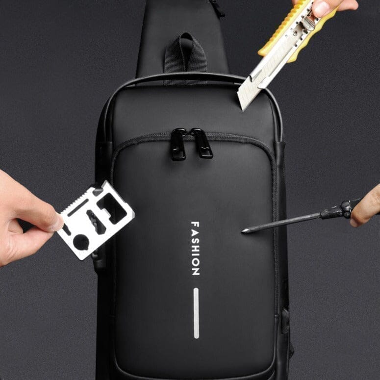 003 - Bolsa Slim Bag™ - Mochila Anti-Furto com Senha USB